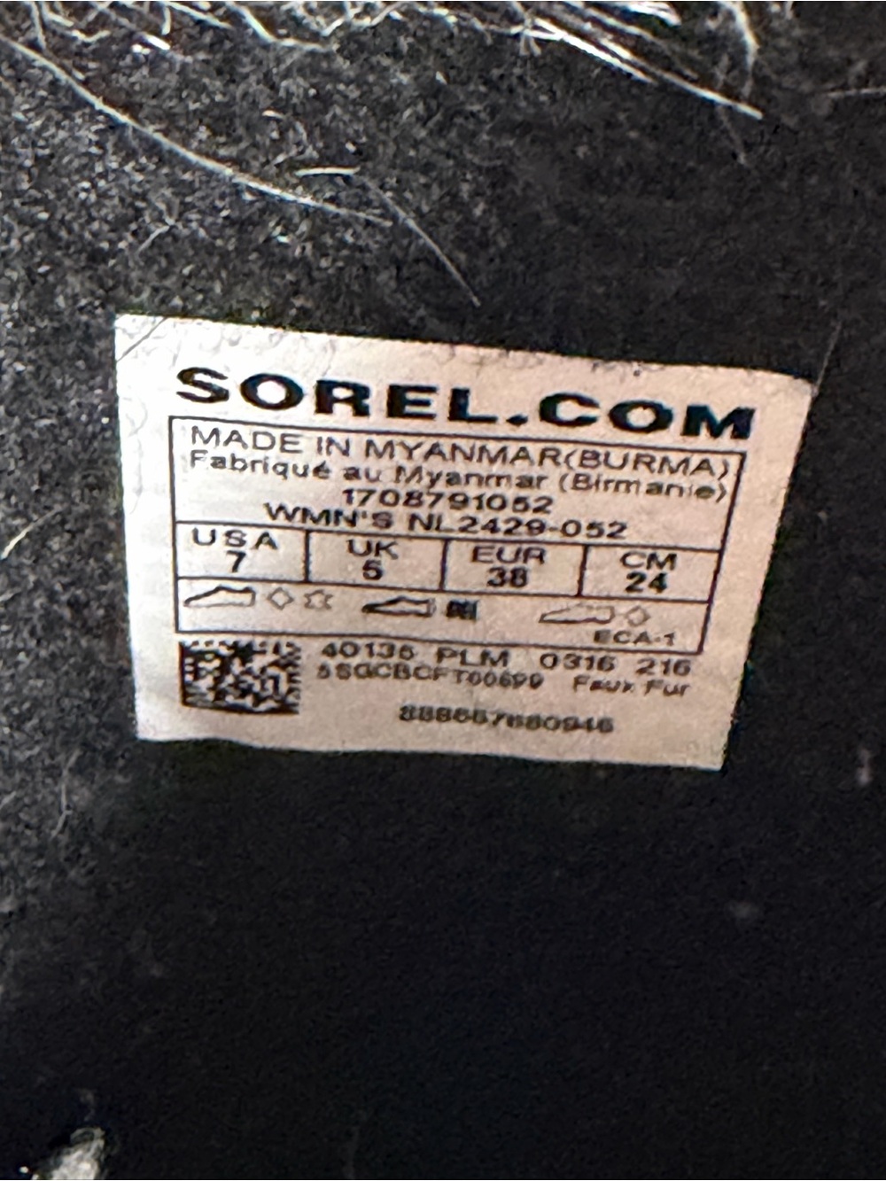 Sorel Joan of Arctic Faux Fur Winter Boots Women’s Size 7 Gray Waterproof - Picture 6 of 8